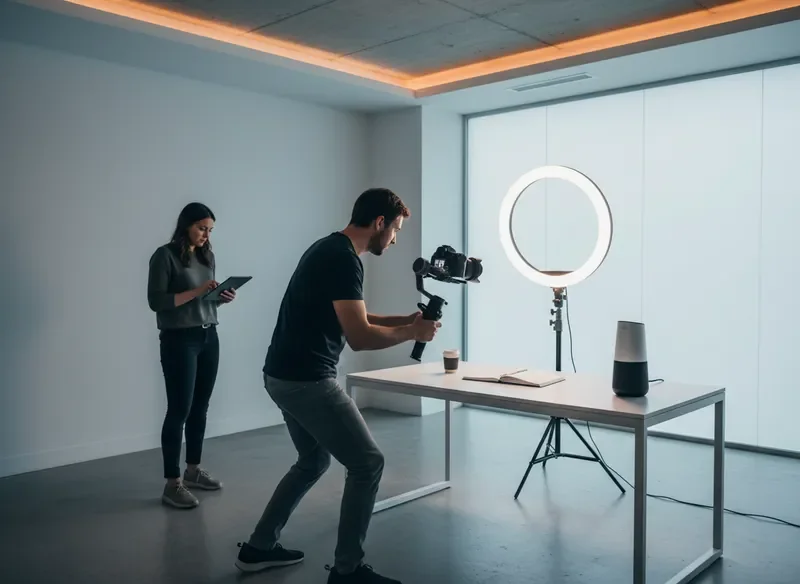 הפקת וידאו עסקי בסטודיו