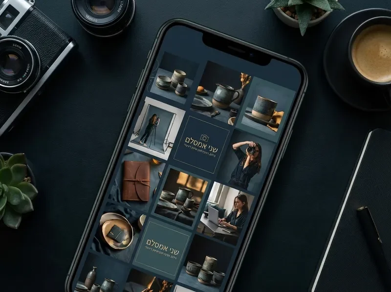 מערכת תוכן לסושיאל מדיה — עיצוב פיד מקצועי